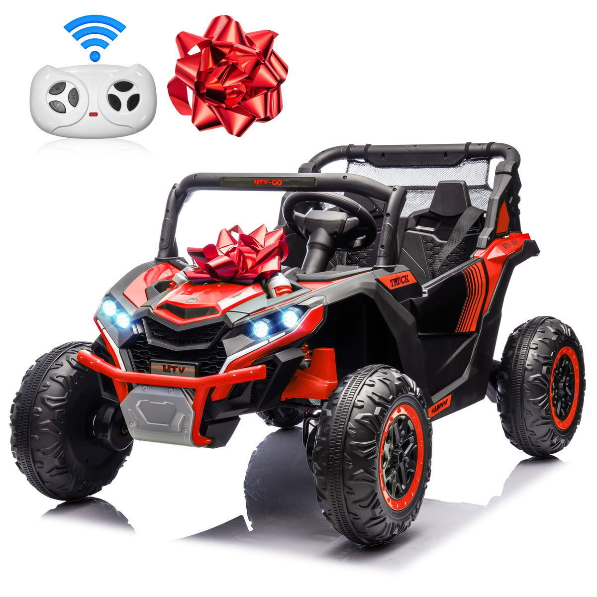 Sunnyfree Powerful ATV 24-volt Red Riding Toys (Battery Charger Included)