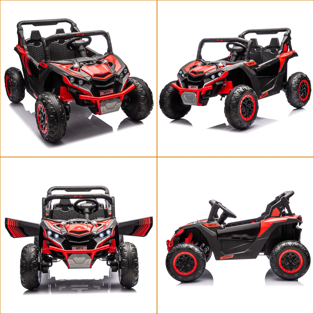 Sunnyfree Powerful ATV 24-volt Red Riding Toys (Battery Charger Included)