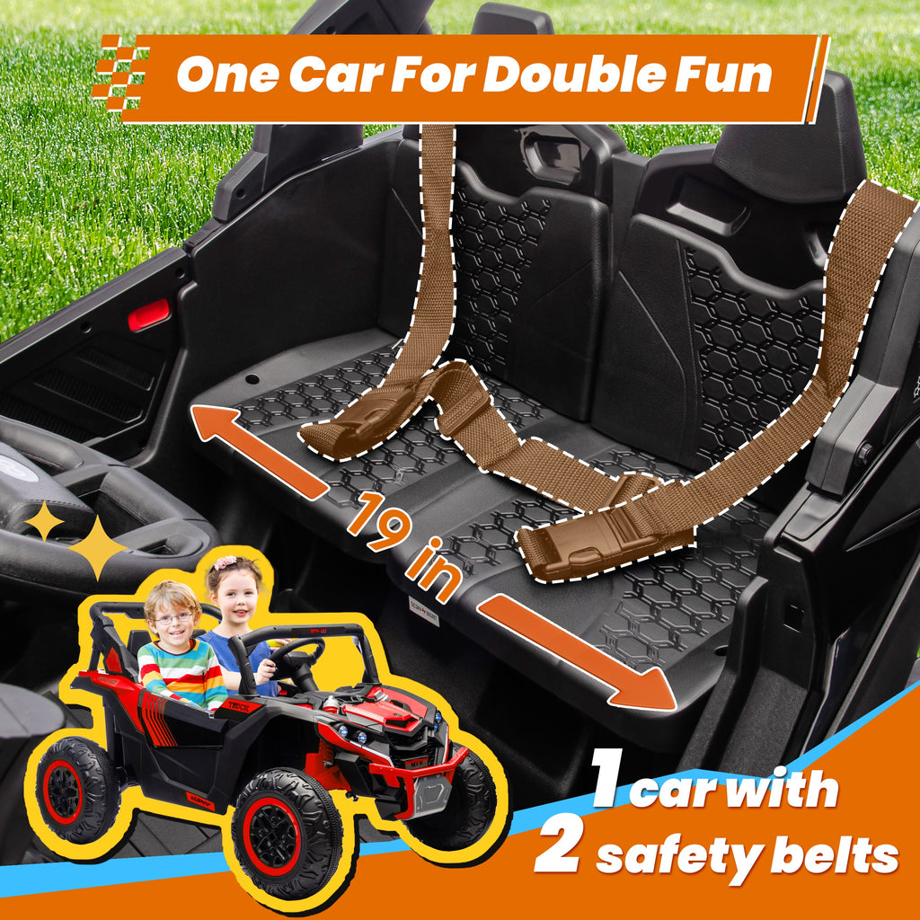 Sunnyfree Powerful ATV 24-volt Red Riding Toys (Battery Charger Included)