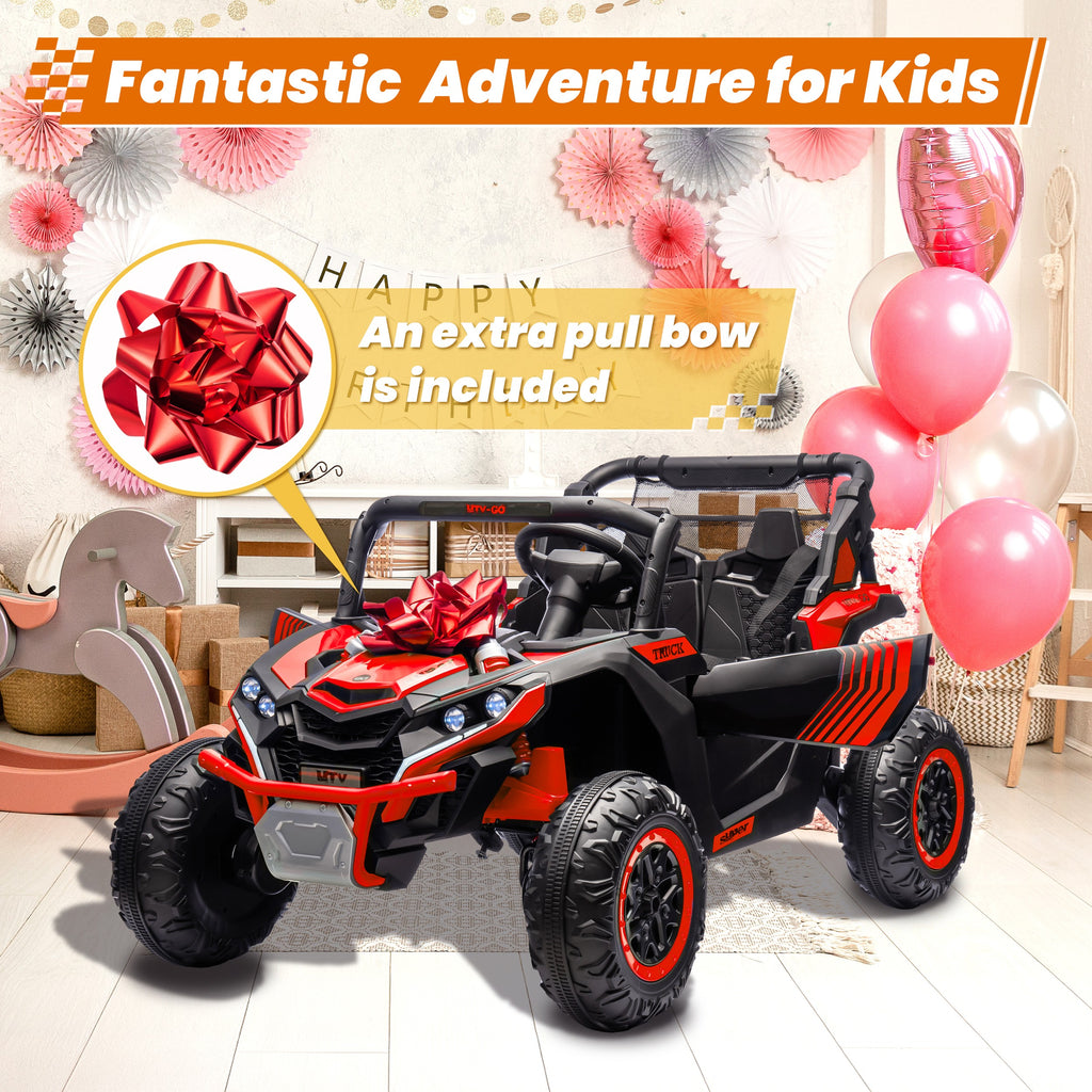 Sunnyfree Powerful ATV 24-volt Red Riding Toys (Battery Charger Included)