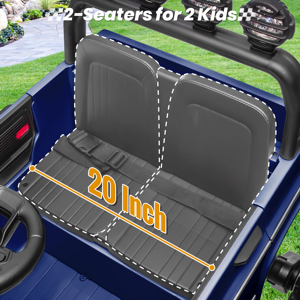 Sunnyfree Powerful ATV 24-volt Blue Riding Toys (Battery Charger Included)