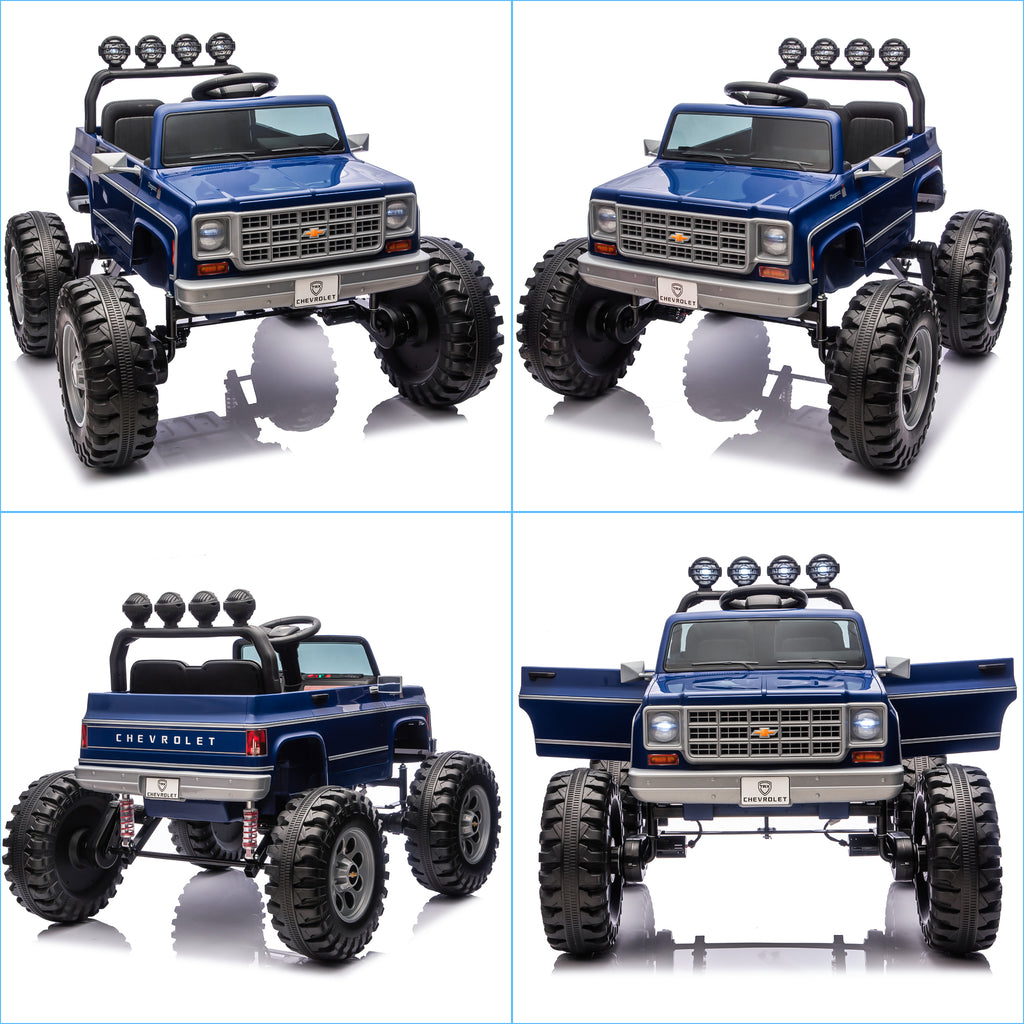 Sunnyfree Powerful ATV 24-volt Blue Riding Toys (Battery Charger Included)