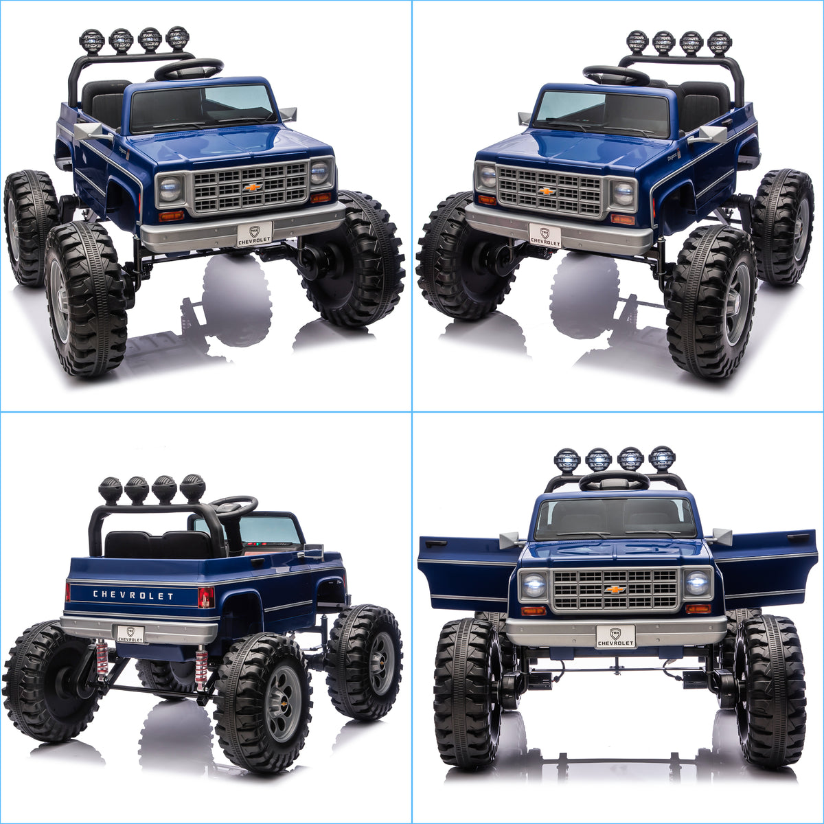 Sunnyfree Powerful ATV 24-volt Blue Riding Toys (Battery Charger Included)