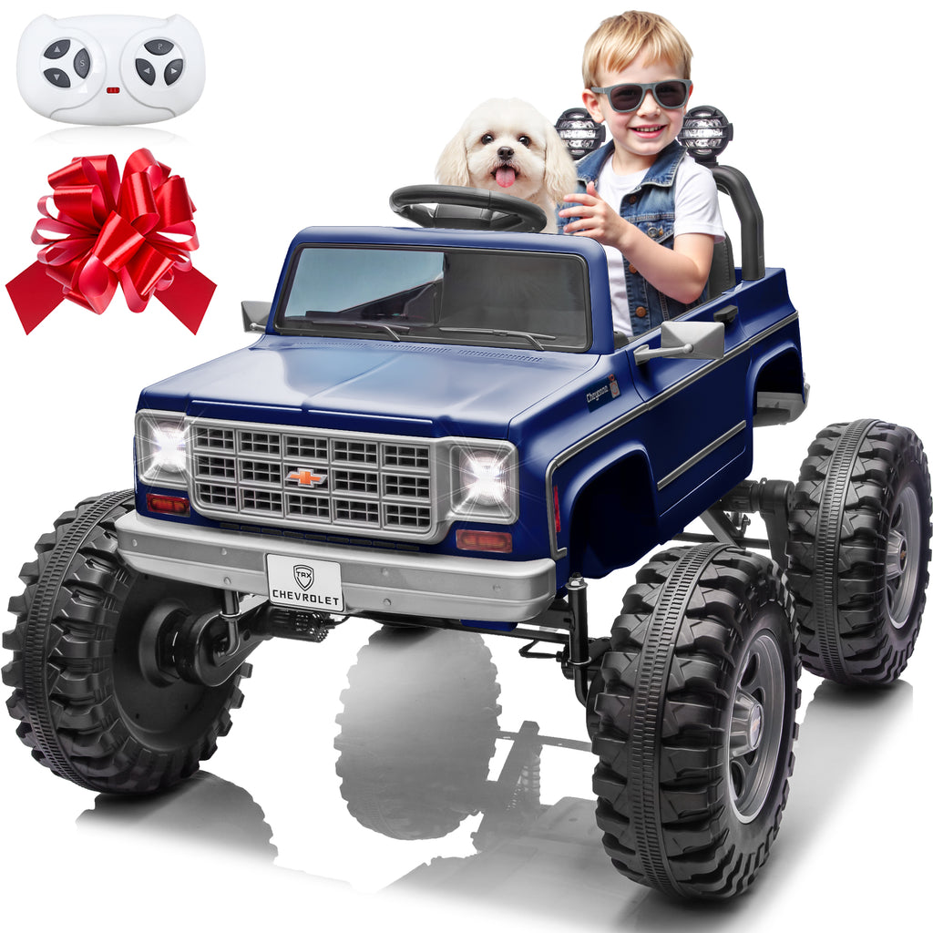 Sunnyfree Powerful ATV 24-volt Blue Riding Toys (Battery Charger Included)