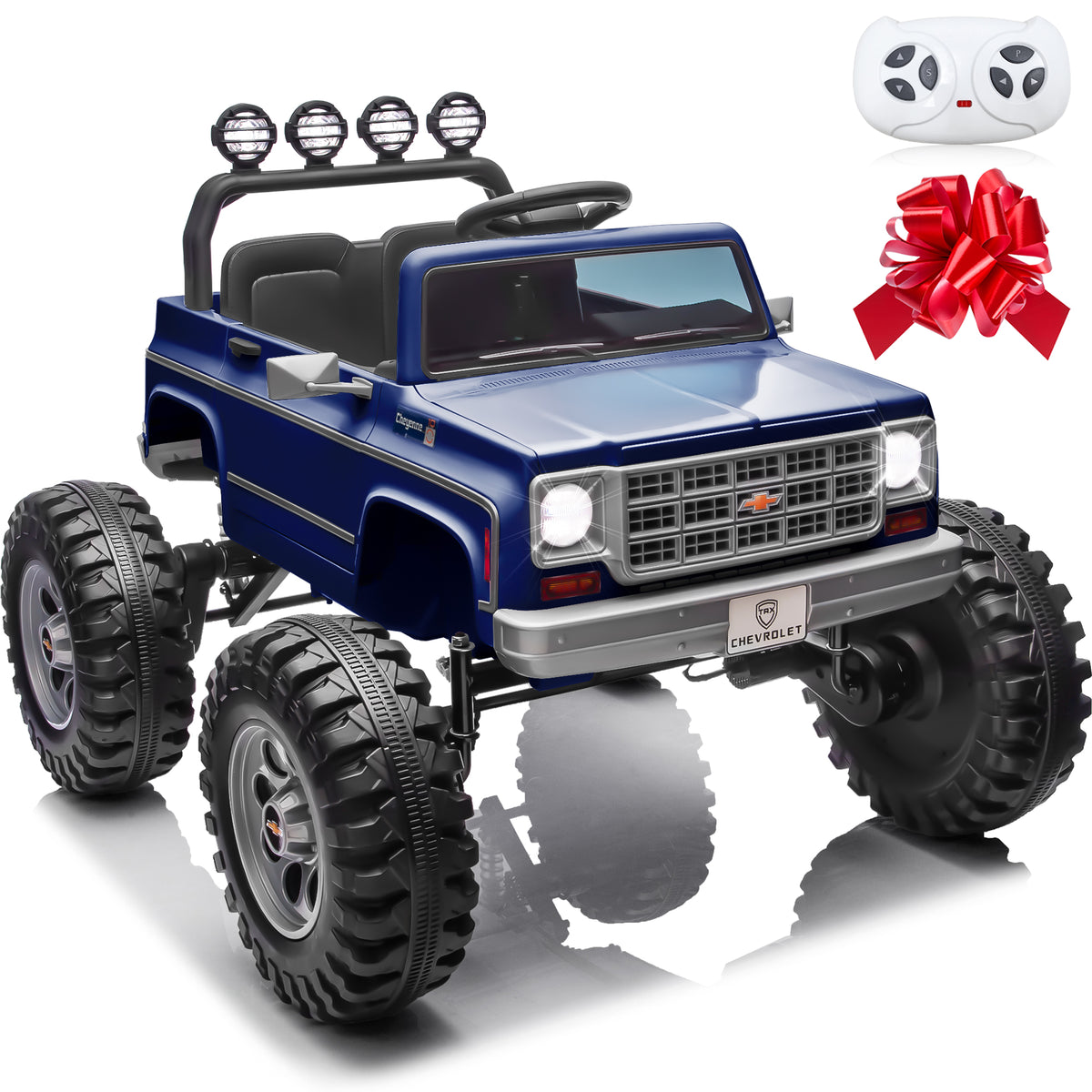 Sunnyfree Powerful ATV 24-volt Blue Riding Toys (Battery Charger Included)