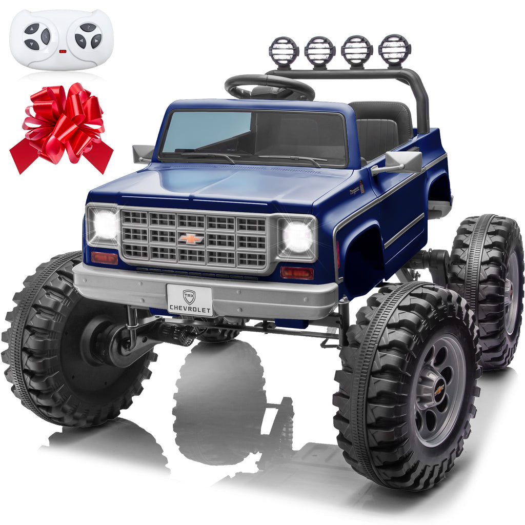 Sunnyfree Powerful ATV 24-volt Blue Riding Toys (Battery Charger Included)