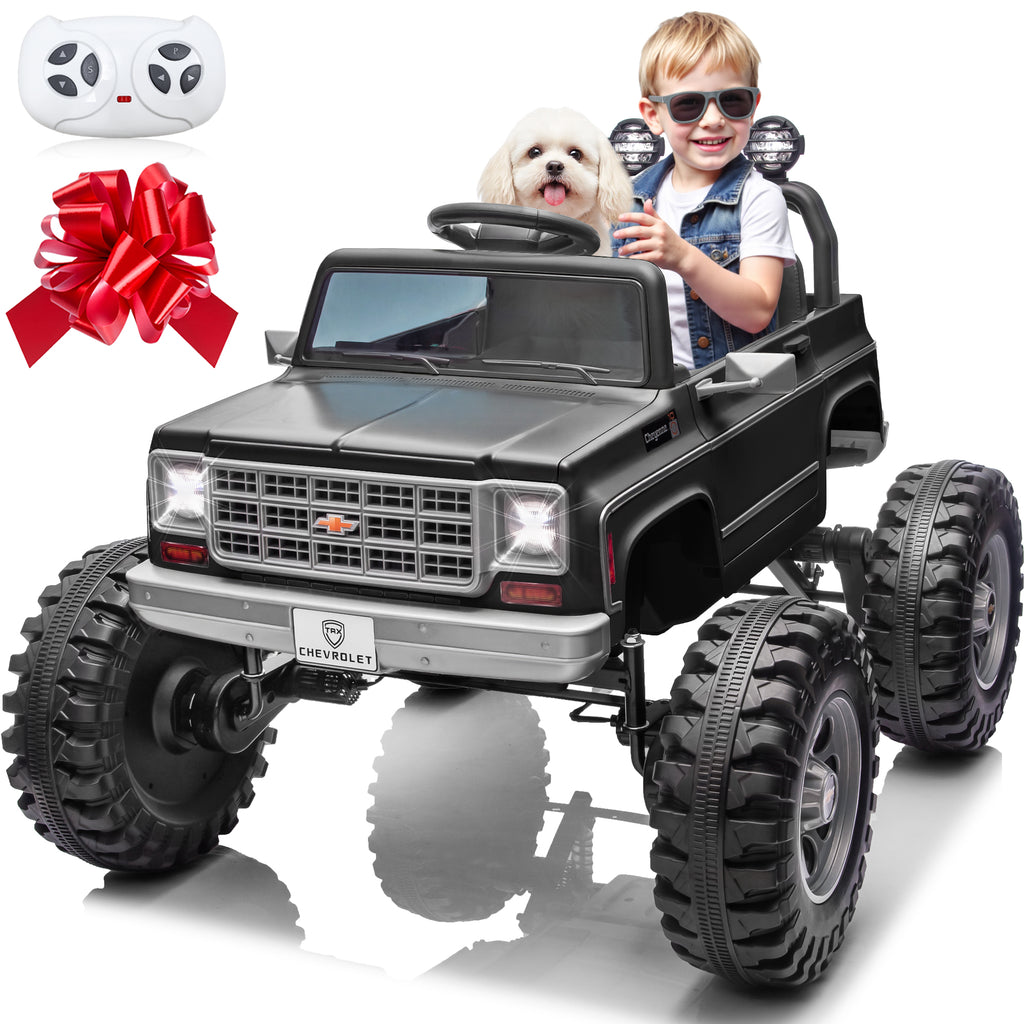 Sunnyfree Powerful ATV 24-volt Black Riding Toys (Battery Charger Included)