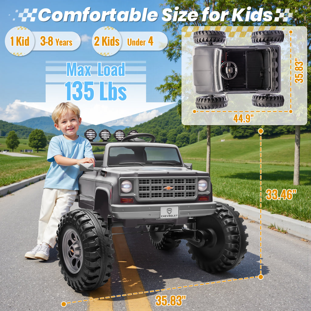 Sunnyfree Powerful ATV 24-volt Gray Riding Toys (Battery Charger Included)