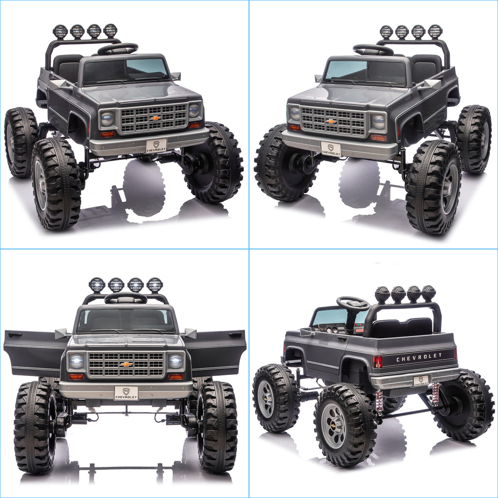 Sunnyfree Powerful ATV 24-volt Gray Riding Toys (Battery Charger Included)