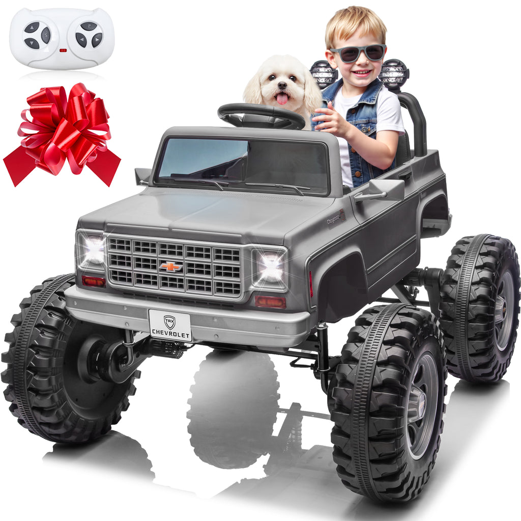 Sunnyfree Powerful ATV 24-volt Gray Riding Toys (Battery Charger Included)