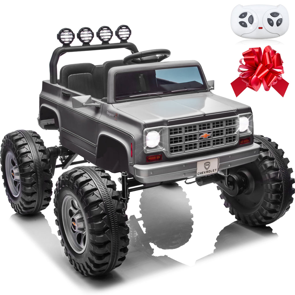Sunnyfree Powerful ATV 24-volt Gray Riding Toys (Battery Charger Included)