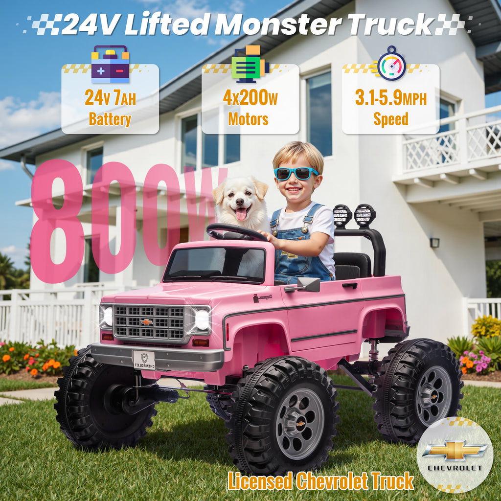Sunnyfree Powerful ATV, Pink 24-volt Riding Toys