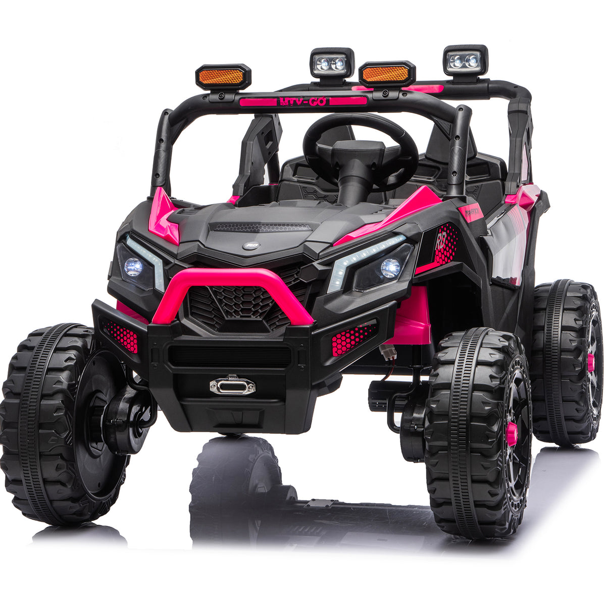 Sunnyfree 4WD 24 Volt Ride on Toys, 2 Seaters Electric Car for Kids with Remote Control, 3 Speeds, Bluetooth