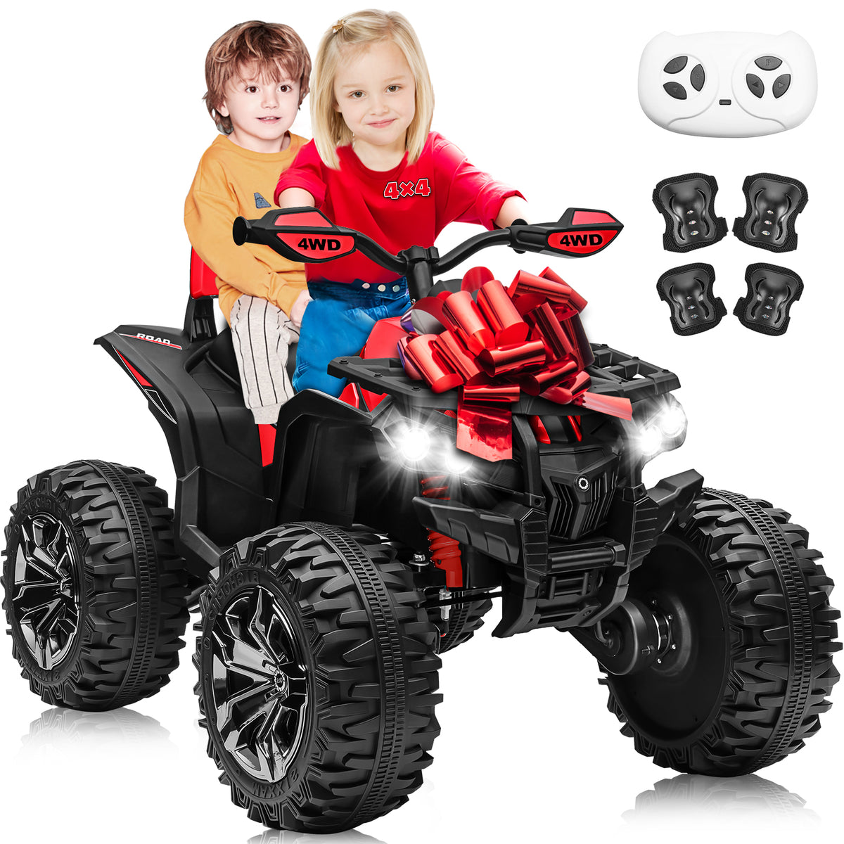 Sunnyfree Powerful ATV 24-volt Red Riding Toys (Powerful ATV)