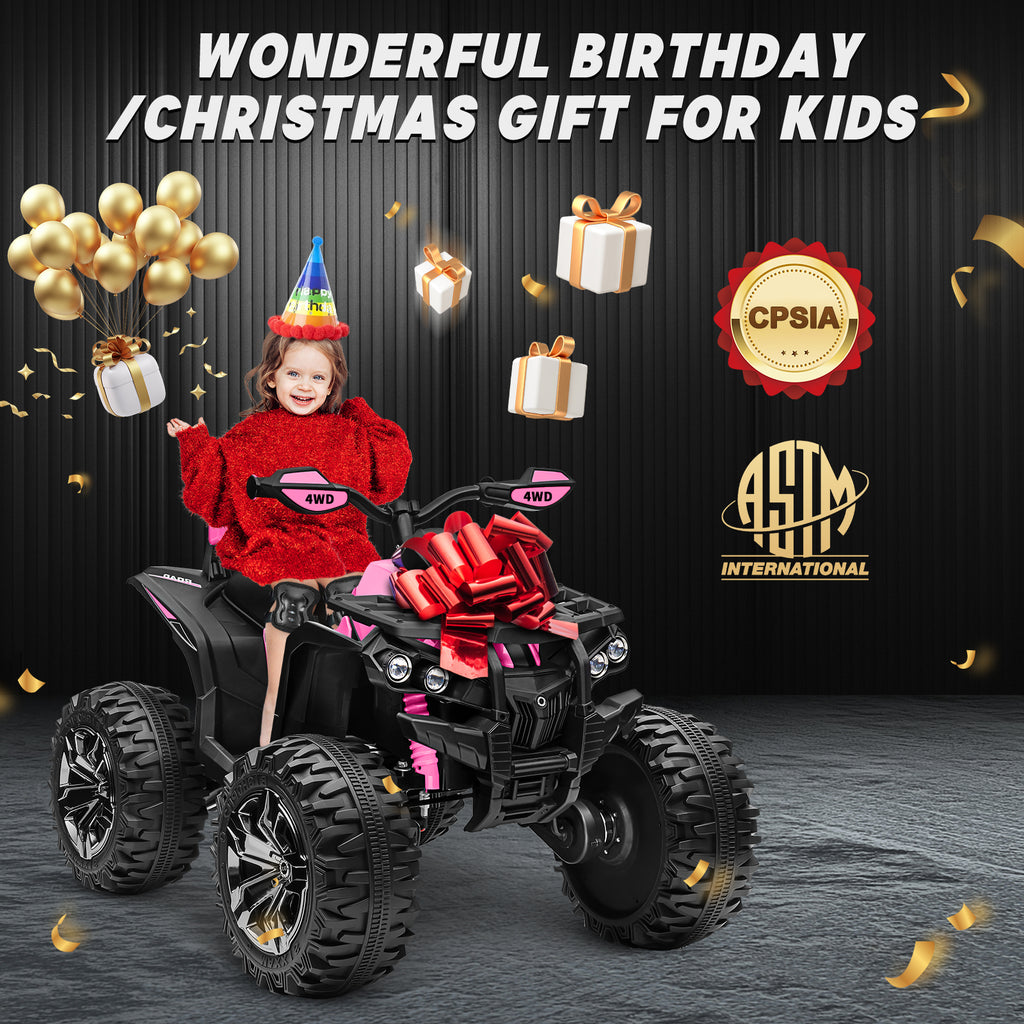 Sunnyfree Powerful ATV, 24-volt Riding Toys (Battery Charger Included)