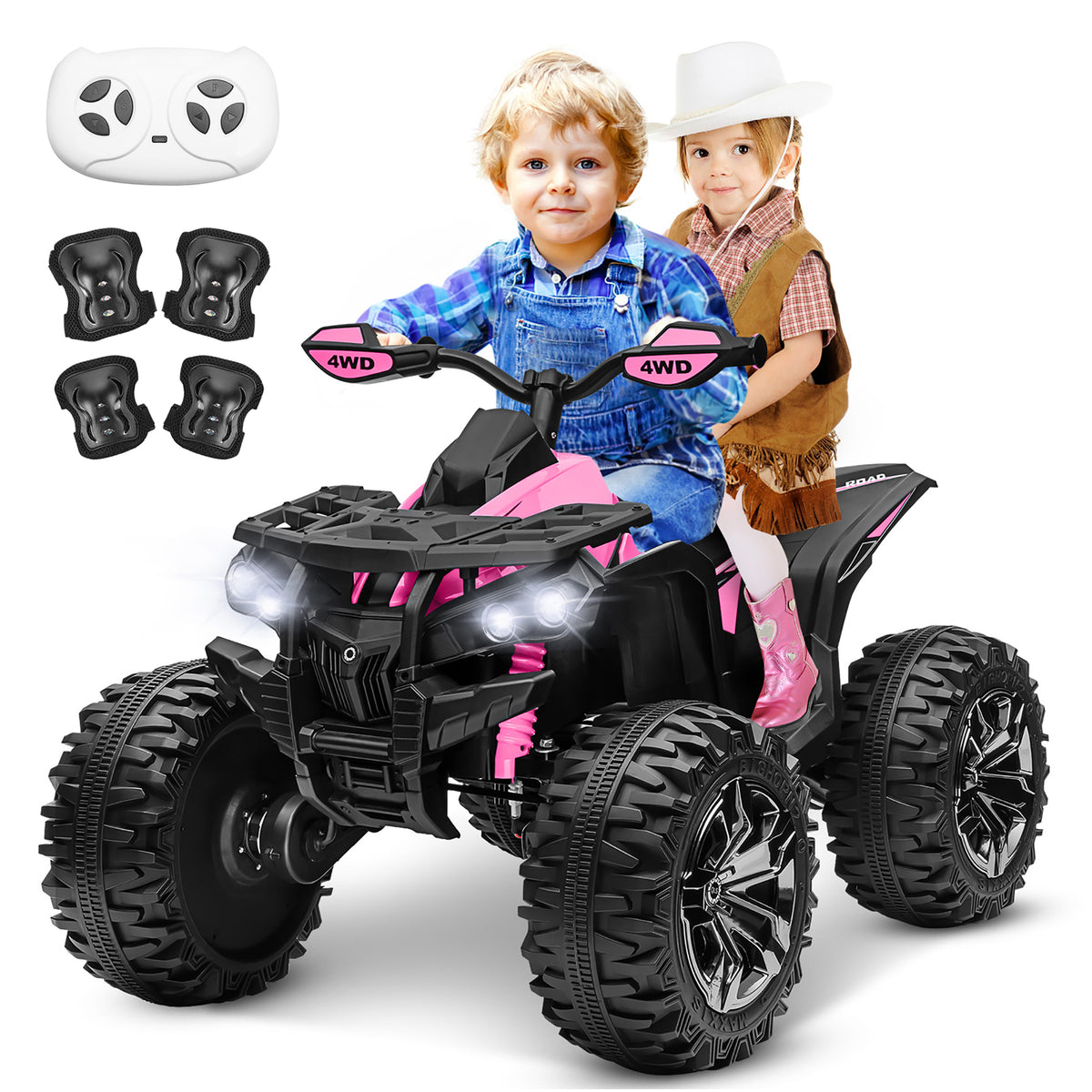 Sunnyfree Powerful ATV, 24-volt Riding Toys (Battery Charger Included)