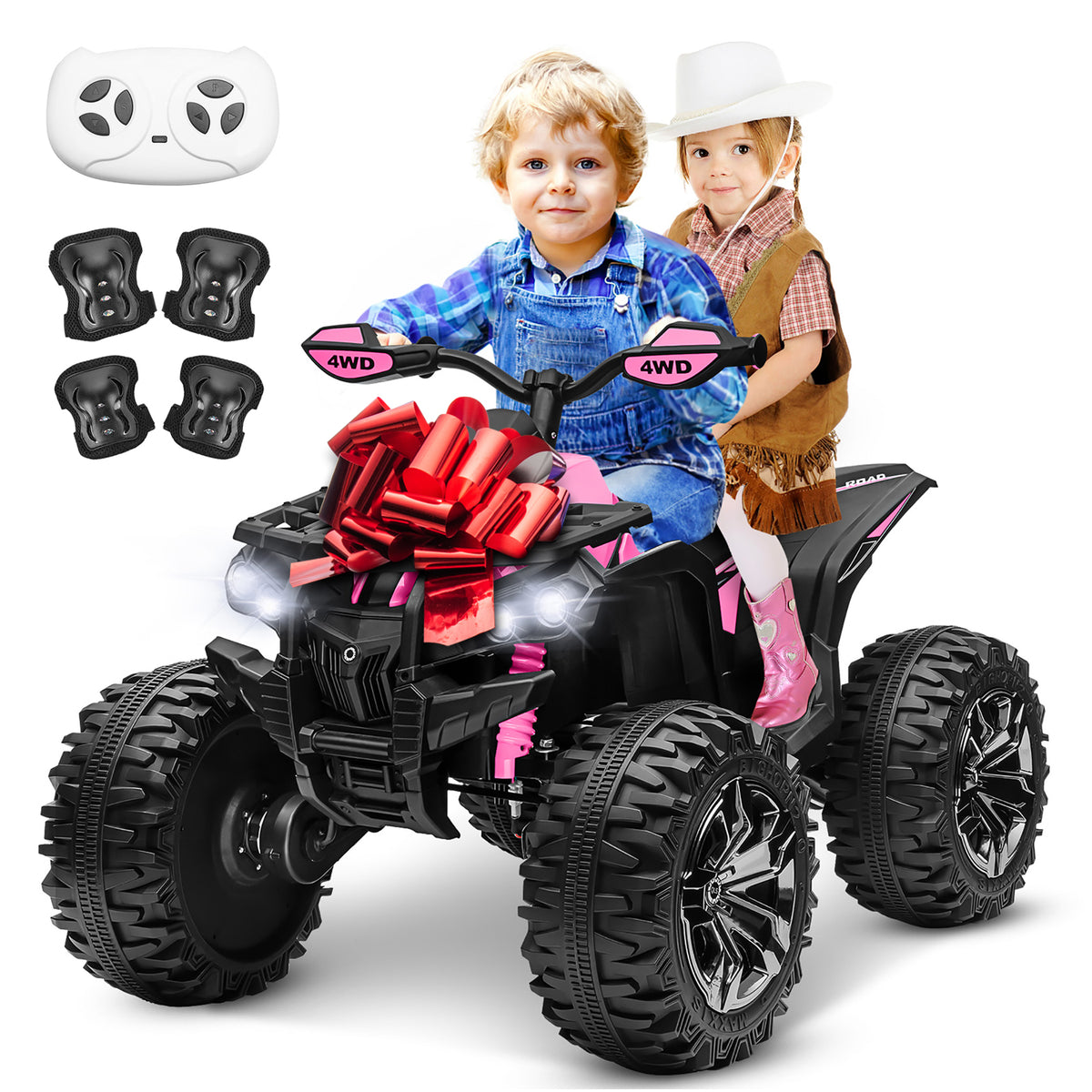 Sunnyfree Powerful ATV, 24-volt Riding Toys (Battery Charger Included)