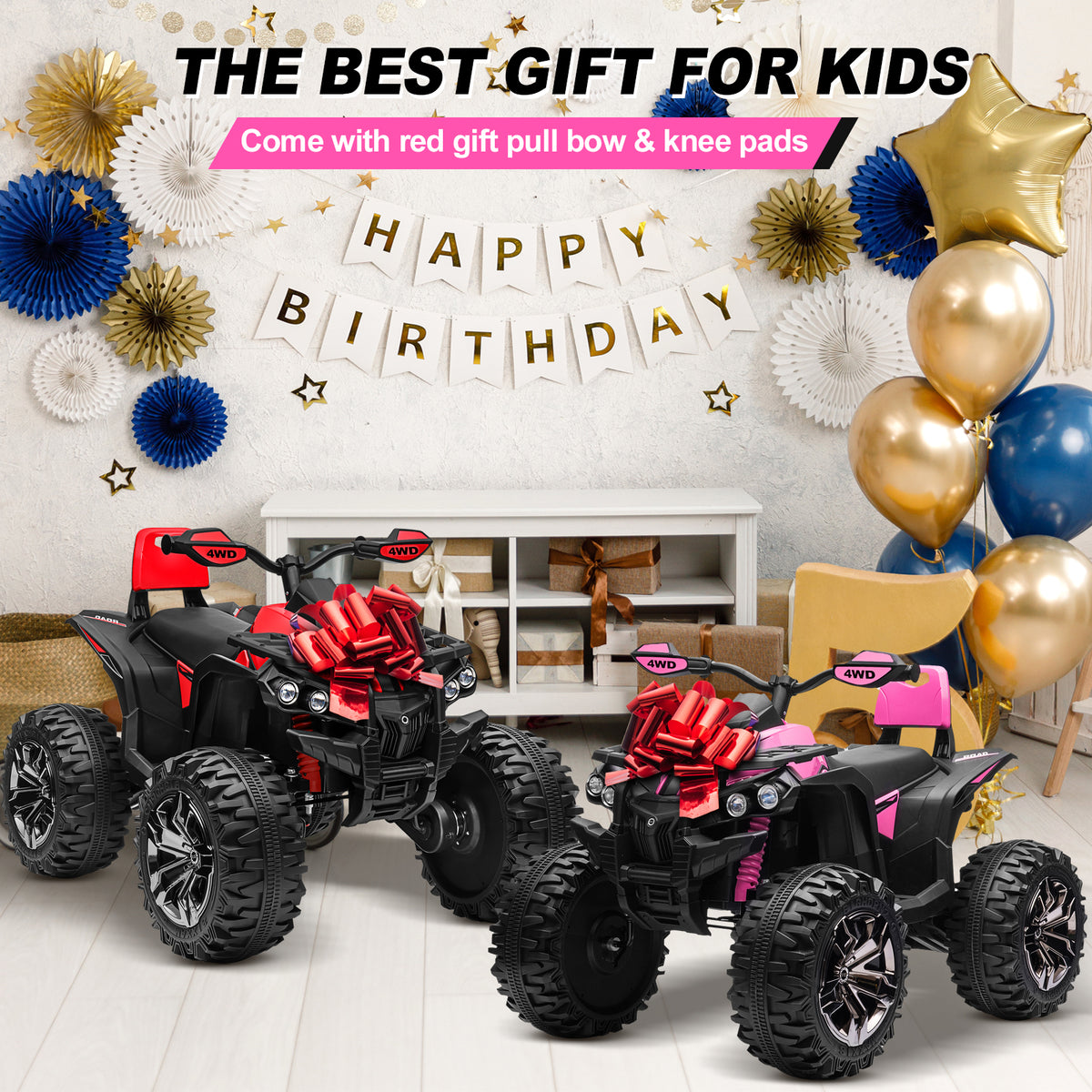 Sunnyfree Powerful ATV, 24-volt Riding Toys (Battery Charger Included)