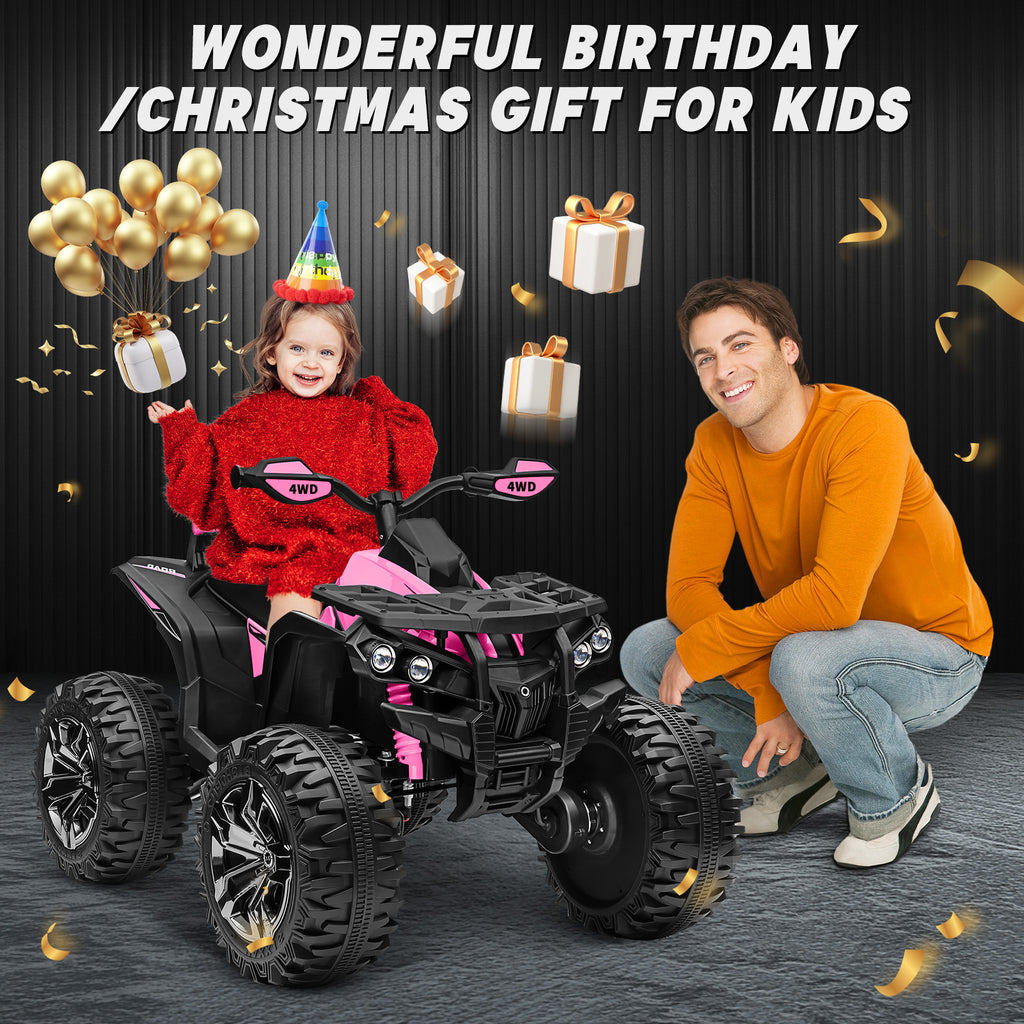 Sunnyfree Powerful ATV, 24-volt Riding Toys (Battery Charger Included)
