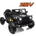 Sunnyfree 36V 2 Seater Ride On Toys for Big Kids, Up to 9 MPH, EVA Tires Power Car Wheels w/Metal Frame, 4-Wheel Suspension, Bluetooth