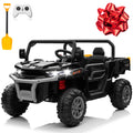 Sunnyfree Powerful ATV, 24-volt Black Riding Toys (Battery Charger Included)