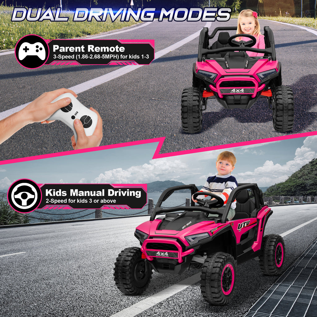 Sunnyfree Powerful ATV, Pink 24-volt Riding Toys (Battery Included)