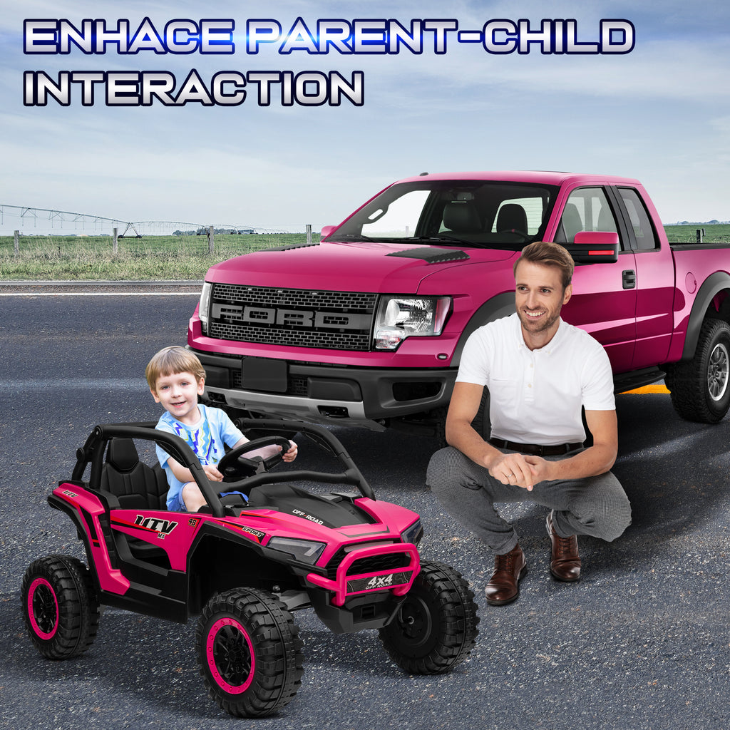 Sunnyfree Powerful ATV, Pink 24-volt Riding Toys (Battery Included)