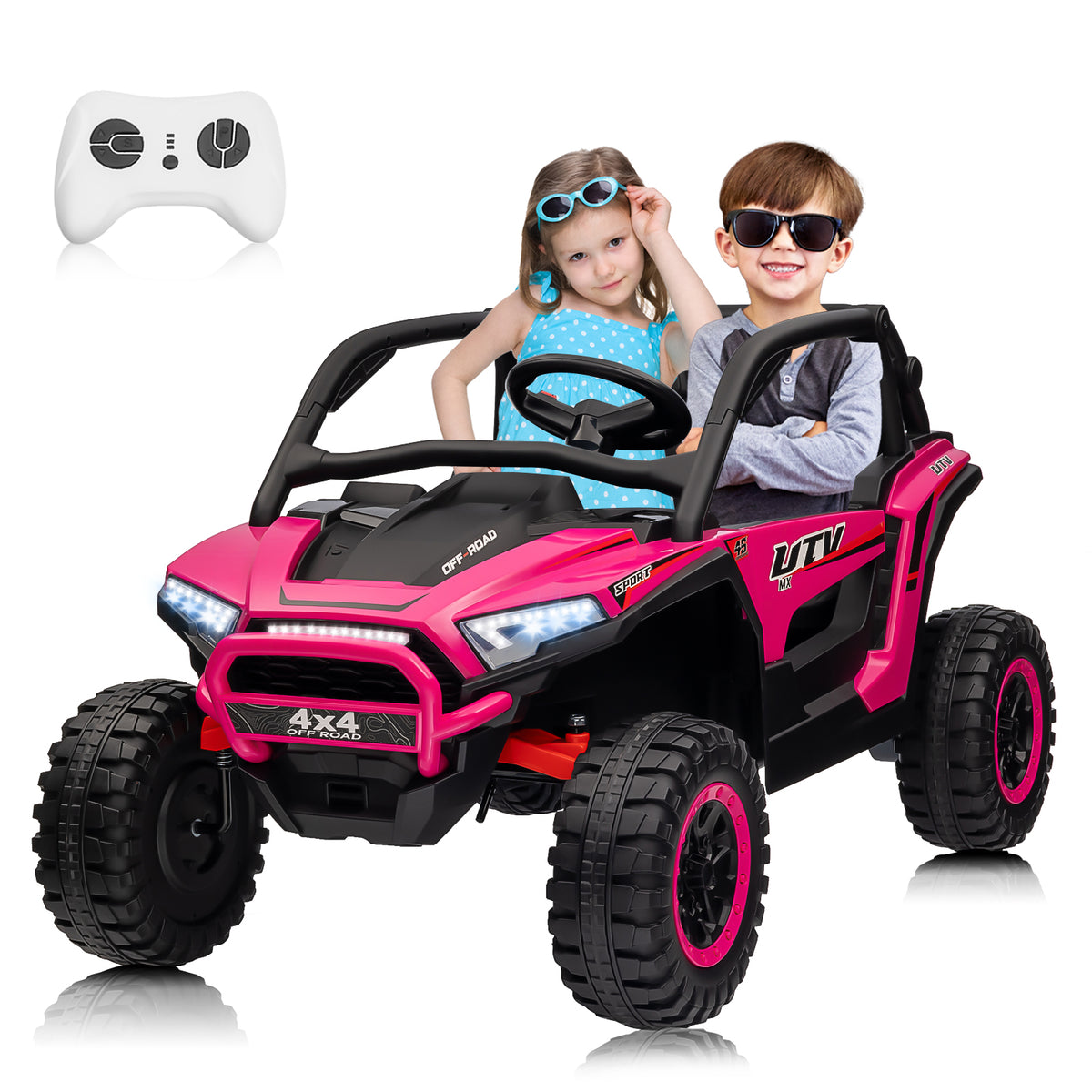 Sunnyfree Powerful ATV, Pink 24-volt Riding Toys (Battery Included)