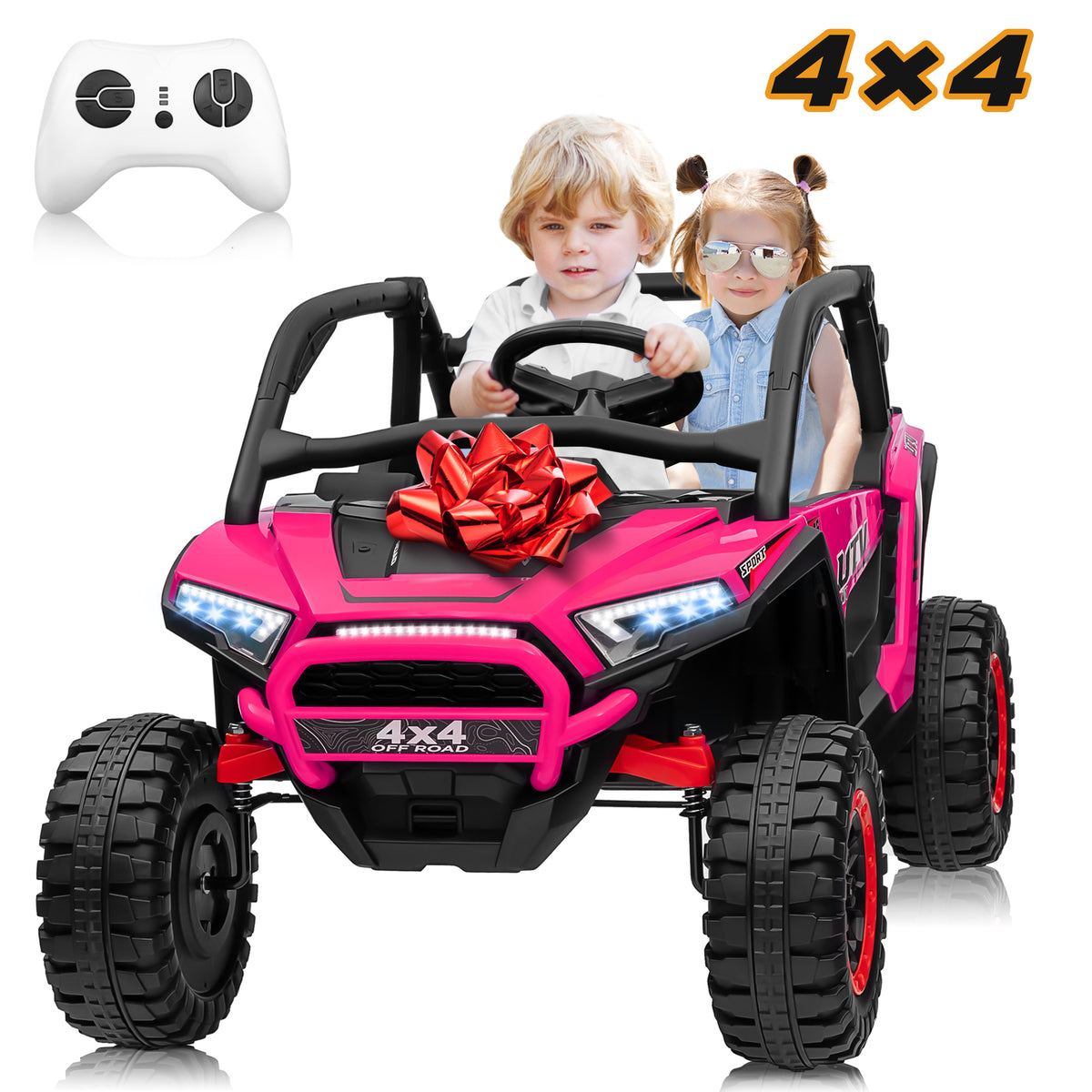 Sunnyfree Powerful ATV, Pink 24-volt Riding Toys (Battery Included)