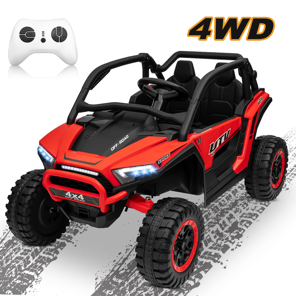 Sunnyfree Powerful ATV, Red 24-volt Riding Toys (Battery Included)