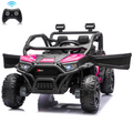 Sunnyfree 24 Volt Ride on Toys for Kids, 4WD 2 Seater Electric UTV Ride on Car with 800W Powerful Motors, Remote Control, Power Car Wheels, Four-Wheel Suspension, Bluetooth Music, LED Lights